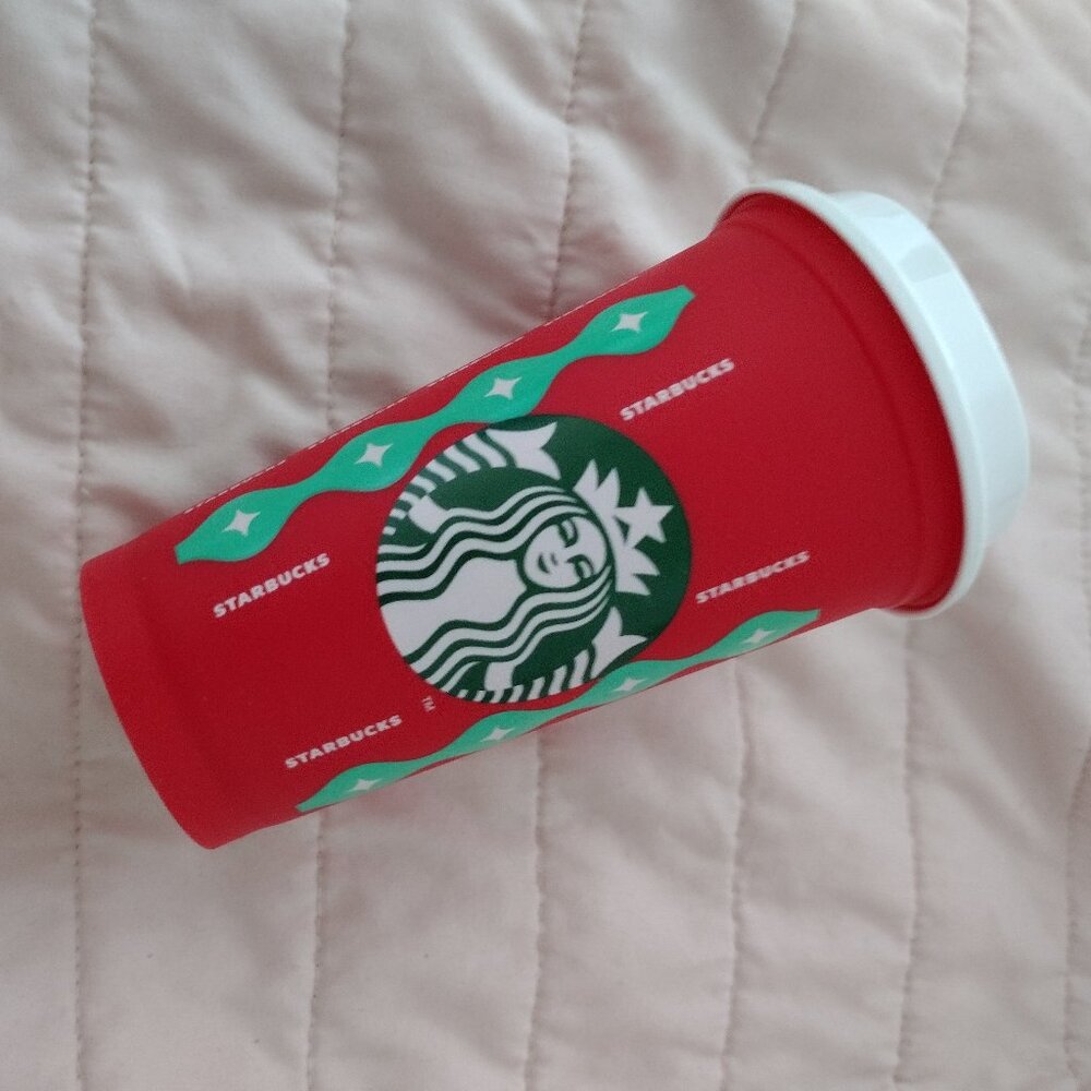 NWT Starbucks Japan Reusable Holiday Plastic Red Cup